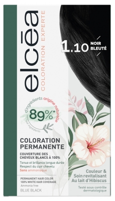 Elcéa Permanent Expert Hair Color - Hair Colour: 1.10 Bluish Black