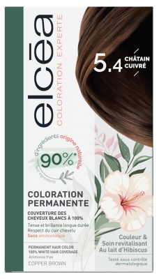Elcéa Permanent Expert Hair Color - Hair Colour: 5.4 Coppery Brown