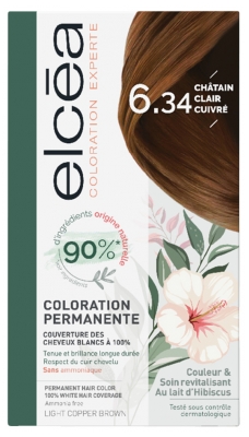 Elcéa Permanent Expert Hair Color - Hair Colour: 6.34 Coppery Light Brown