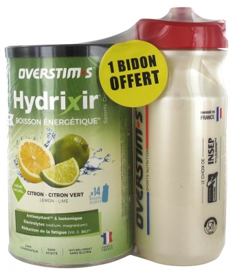 Overstims Hydrixir Antioxydant 600 g + 1 Bidon Offert - Saveur : Citron - Citron Vert