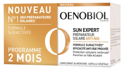 Oenobiol Sun Expert Préparateur Solaire Anti-Âge Lot de 2 x 30 Capsules