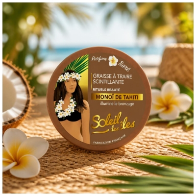 Soleil des îles Graisse à Traire Scintillante Parfum Tiaré 150 ml