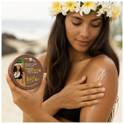 Soleil des îles Graisse à Traire Scintillante Parfum Tiaré 150 ml