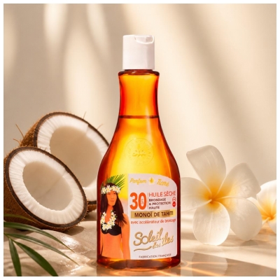 Soleil des îles Ulei Uscat Bronzare și Protecție SPF30 150 ml