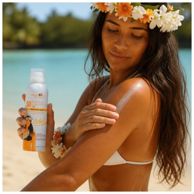 Salos saulė Pieno dulksma SPF50 Kokoso kvapas 150 ml
