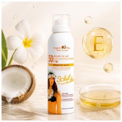 Salos saulė Pieno dulksma SPF50 Kokoso kvapas 150 ml