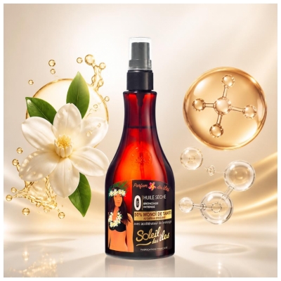 Słońce na Wyspie Huile Sèche Bronzage Intense Parfum des Îles 150 ml