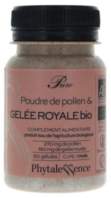 Phytalessence Pure Gelée Royale Pollen Bio 60 Gélules