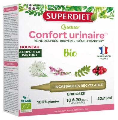 Superdiet Quatuor Urinary Comfort Organic 20 Unidosi