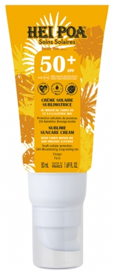 Cremă de Protecție Solară Sublimatoare pentru Față Hei Poa SPF50+ 50 ml