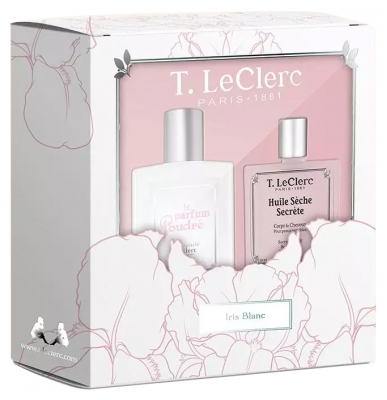 T Leclerc Coffret Parfum Et Huile Iris Blanc T Leclerc Coffret Parfum Et Huile Iris Blanc