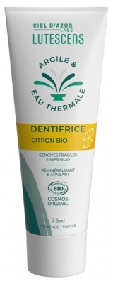 Lutescens Argile & Eau Thermale Dentifrice Citron Bio 75 ml