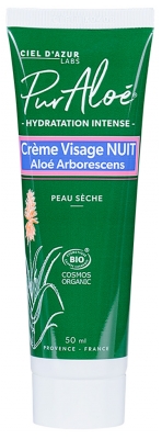 Pur Aloé Hydratation Intense Crème Visage Nuit Bio 50 ml