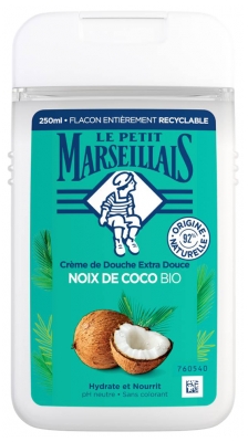 Le Petit Marseillais Crème de Douche Extra Douce Noix de Coco Bio 250 ml