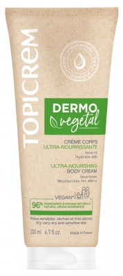 Topicrem DERMOVEGETAL Ultra-Nourishing Body Cream 200ml