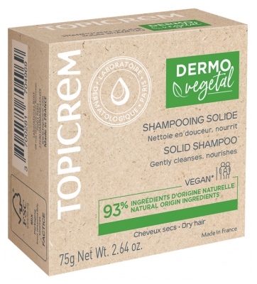 Topicrem DERMOVEGETAL Shampoo Solido 75 g