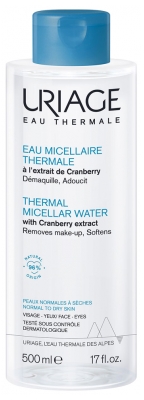 Uriage Termālais micelārais ūdens normālai līdz sausai ādai 500 ml