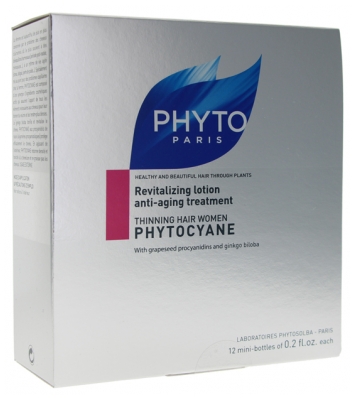 Phyto Phytocyane Lotion Revitalisante Cheveux Clairsemés Femme 12 x 6 ml