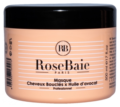 RoseBaie Masque Cheveux Bouclés x Huile d'Avocat 500 ml