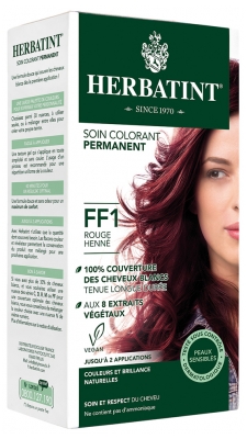 Herbatint Soin Colorant Permanent Aux 8 Extraits Végétaux 150 ml - Coloration : FF1 Rouge Henné