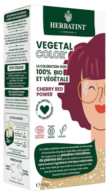 Herbatint Plantaardige Kleur Biologisch 100 g - Kleuren: Kersenrood vermogen
