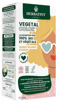 Herbatint Pflanzliche Farbe Bio 100 g - Haarfärbung: Honey Blonde Power