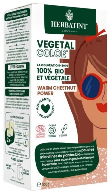 Herbatint Vegetal Color Bio 100g - Hair Colour: Warm Chestnut Power