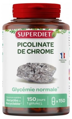 Superdiet Chromium Picolinate 150 Capsules