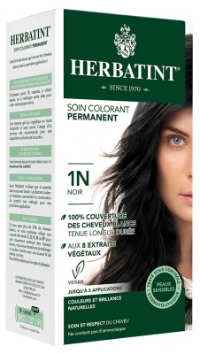 Herbatint Permanente Farbpflege 150 ml - Haarfärbung: 1N Schwarz