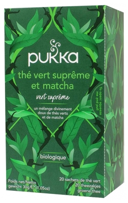 Pukka Bio vrhunska zelena čaja in Matcha 20 vrečk