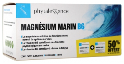 Phytalessence Magnésium Marin B6 Lot de 2 x 60 Gélules