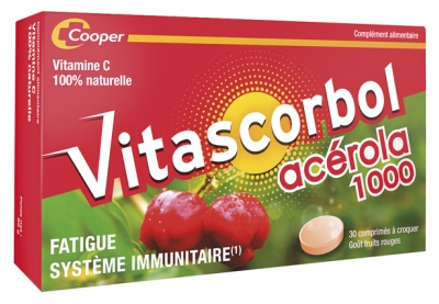 Vitascorbol Acerola 1000 30 Tabletek do żucia