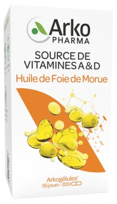 Arkopharma Arkogélules Ulei de Ficat de Cod 220 Capsule