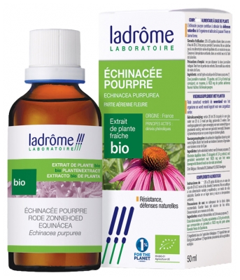 Ladrôme Organiczny świeży Ekstrakt Roślinny Purple Echinacea 100 ml