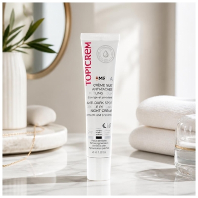 Topicrem MELA Crème Nuit Anti-Taches Peeling Doux 40 ml