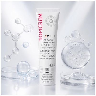 Topicrem MELA Crème Nuit Anti-Taches Peeling Doux 40 ml
