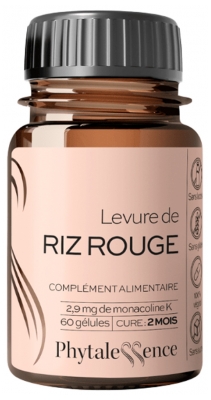 Phytalessence Levedura de Arroz Vermelho 60 Cápsulas