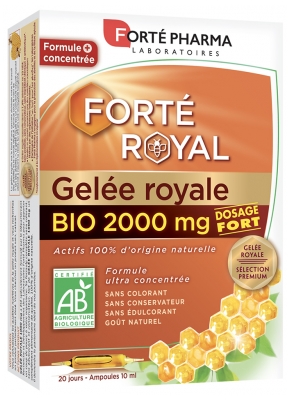 Forté Pharma Royal Jelly 2000 mg Organic 20 Vials