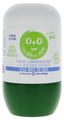 Poupina Deodorante Organico per Pelli Sensibili al Cocco 50 ml