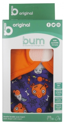 Fralda de Pano Bum diapers com Inserção de 0 a 3 anos