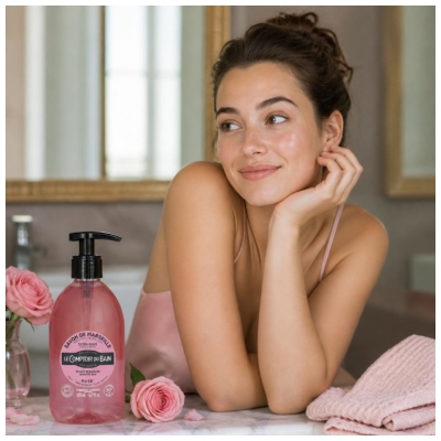 Le Comptoir du Bain Savon de Marseille Rose 500 ml