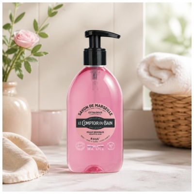 Le Theke du Bad Traditionelle Seife aus Marseille Rose 500 ml