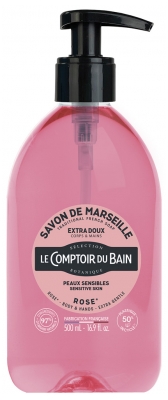 Săpunul de Marsilia cu Trandafir Le Comptoir du Bain 500 ml