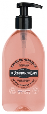 Le Theke du Bad Traditionelle Seife aus Marseille Grapefruit Rose 500 ml