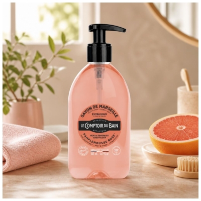 Săpun de Marsilia cu Grapefruit Roz Le Comptoir du Bain 500 ml