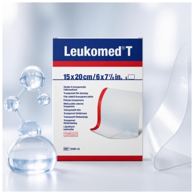 Essity Leukomed T 5 Sterile Transparent Adhesive Films 15 x 20cm