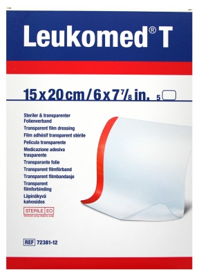 Essity Leukomed T 5 Pellicole Adesive Sterili Trasparenti 15 x 20 cm