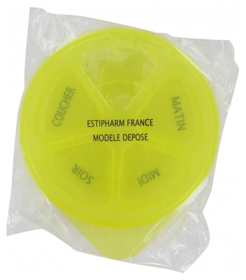 Estipharm Round Daily Pillbox