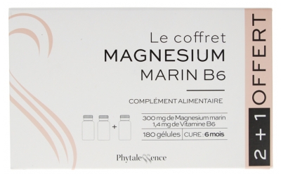 Phytalessence Magnesio Marino B6 Confezione da 3 x 60 Capsule