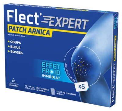 Laboratoires Genevrier FLECT' EXPERT Arnica Patch 5 Cerotti